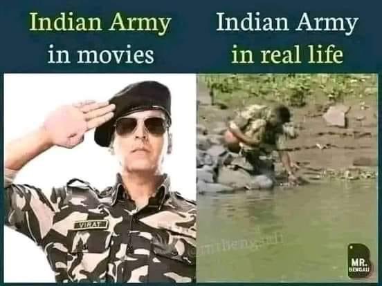 am_in25bd's tweet photo. #IndianArmy ready to serve Bollywood flopdisasters &amp; will pick all natural call by the river side, most often close their eyes and seat 😂😂😂

I for India 
I for illeteracy

#tourismindia  #AirIndia #dirtyindia #streetfoodindia https://t.co/13BtP6PcGN