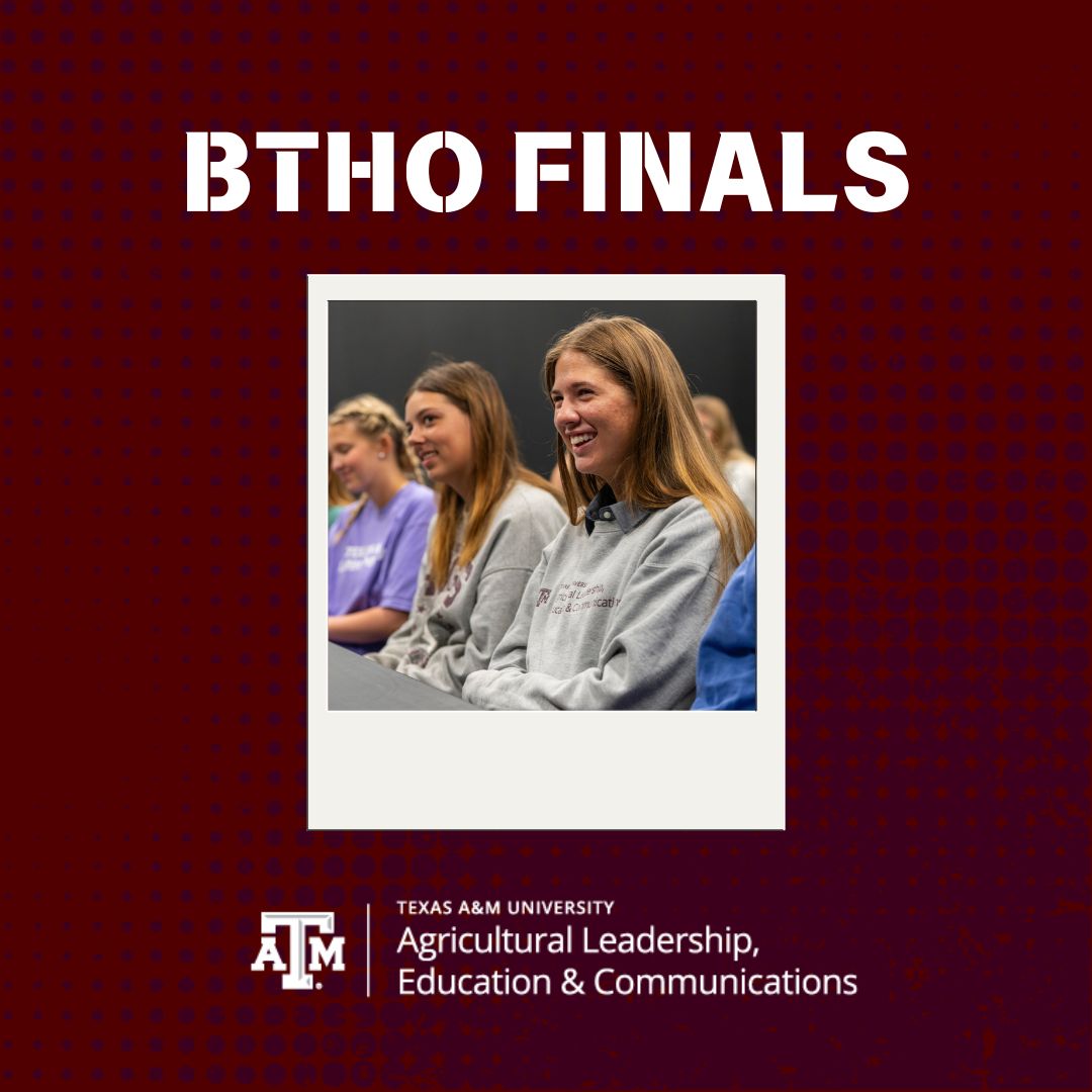Gear up, Ags. It's time for finals! Let's embrace the Aggie core value of excellence as we study for and crush these finals. 💪

#BTHOfinals #AlecAggies