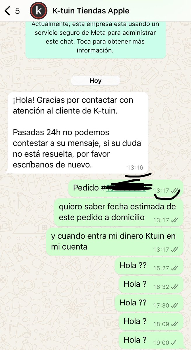 Frenxu17's tweet photo. @Ktuin vergonzoso el dpto de atención al cliente que llevo esperando contestación desde ayer y luego cuando responden no siguen con la conversación…. No entiendo nada !! https://t.co/qy3B0BHBhE