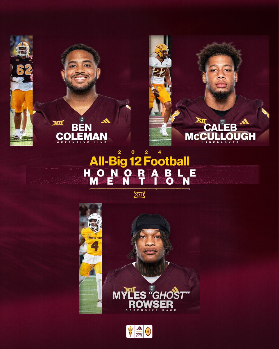1️⃣1️⃣ Sun Devils recognized to all <a href="/Big12Conference/">Big 12 Conference</a> honors 🔥

#ForksUp /// #ActivateTheValley