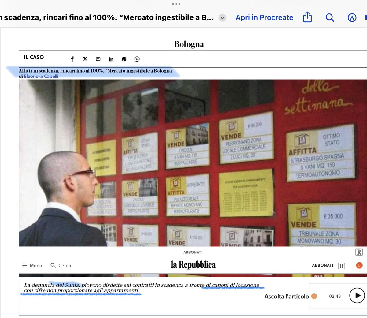 SereScandellari's tweet photo. La bolla scoppierà e sarà troppo tardi.
Io ho iniziato ad avvisarvi quasi due anni fa.
#Bologna
#crisiabitativa
#affittibrevi
#speculazione
#sfratti
#Sunia
@repubblica https://t.co/Li5YQuswp8