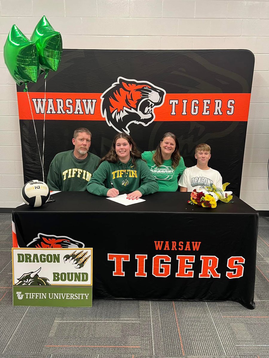 🖊IT'S OFFICIAL
SO HAPPY for 2025 OH/DS, Maggie Hollon on signing her letter of intent to play volleyball for Tiffin University!! 🤩 YOU DID IT, Mags! CONGRATULATIONS! 🥳 GO DRAGONS 💚💛

THE RECRUITING CONNECTION 
College Scout &amp; Recruiting Coach 
#teamthiery 💯