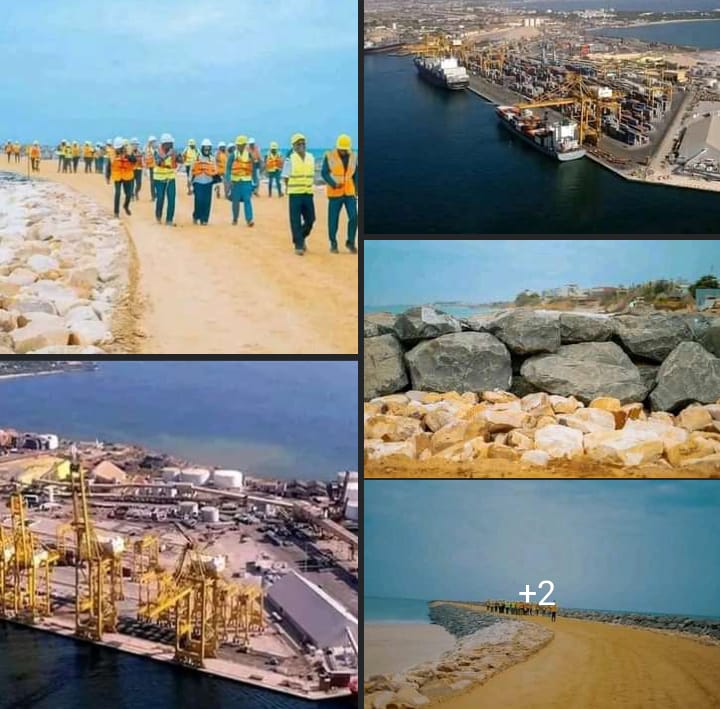 DameTague1's tweet photo. 📌🇸🇳✔️ | Les travaux de construction reprennent progressivement au Sénégal avec la construction du nouveau port de #NDAYANE https://t.co/gG7XqG4JMl