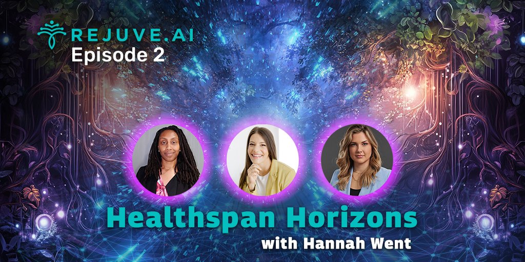 Rejuve_AI's tweet photo. We're thrilled to feature the latest episode of #HealthspanHorizons, where we sit down with Hannah Went, co-founder of @TruDiagnostic, a pioneer in biological aging and epigenetic testing. 

🎙️ In this episode, we chat about Hannah's journey into founding T#ruDiagnostic, their explosive growth in the last few years, and how their cutting-edge science meets real-world application.   

Plus, Hannah shares insights into how Tru Diagnostic's advanced testing and research is transforming the way we understand #healthspan and #longevity. 

📷 Watch now at the link in our thread or listen on Apple or Spotify podcasts!🎧