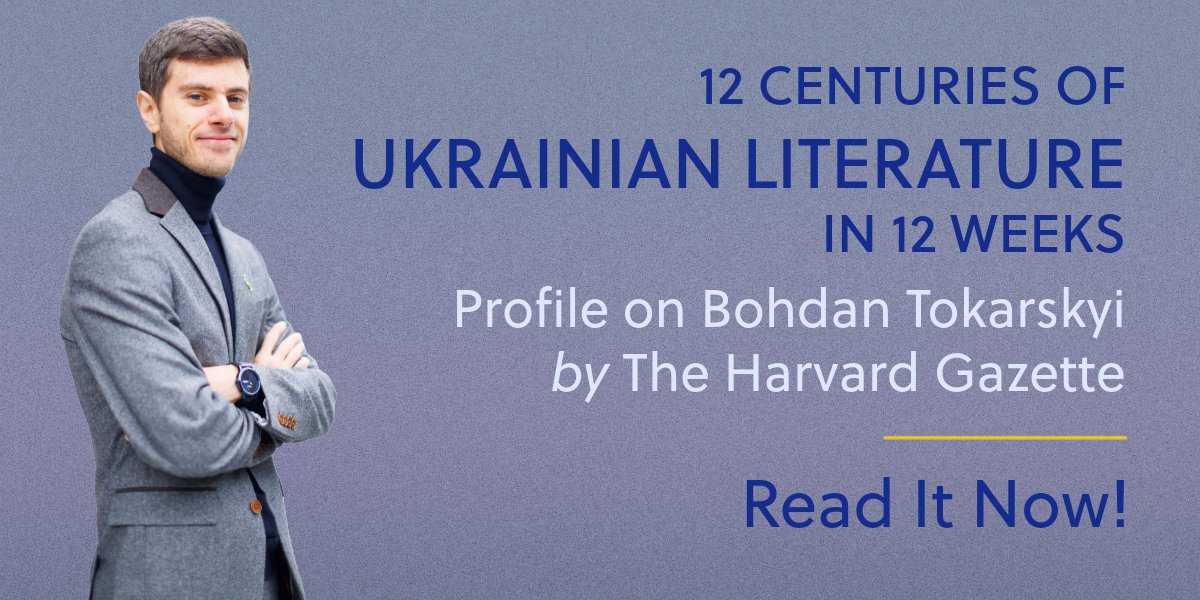 HURI_Harvard's tweet photo. Congrats to Bohdan Tokarskyi, Harvard's new assistant professor of Slavic languages and literature! He's been profiled in a piece by The Harvard Gazette. To learn about his work, inspirations, and new role, read the article here- https://t.co/yGpjOw0kGs
#ukrainianliterature https://t.co/Gt27atSFDl