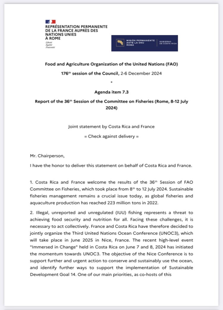 France ONU Rome 🇨🇵🇺🇳 tweet media