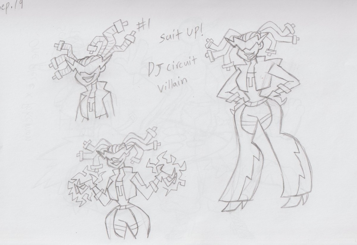 Quintonhale6's tweet photo. This is DJ Circuit, a villain for Suit Up!
She's an Electric based villain and also works as a dj. Using her skills in music and electric powers to both entertain and rob people.
tell me what you think #villain #electricpowers #dj #djcircuit #originalcharacter https://t.co/4K39LCVl1b