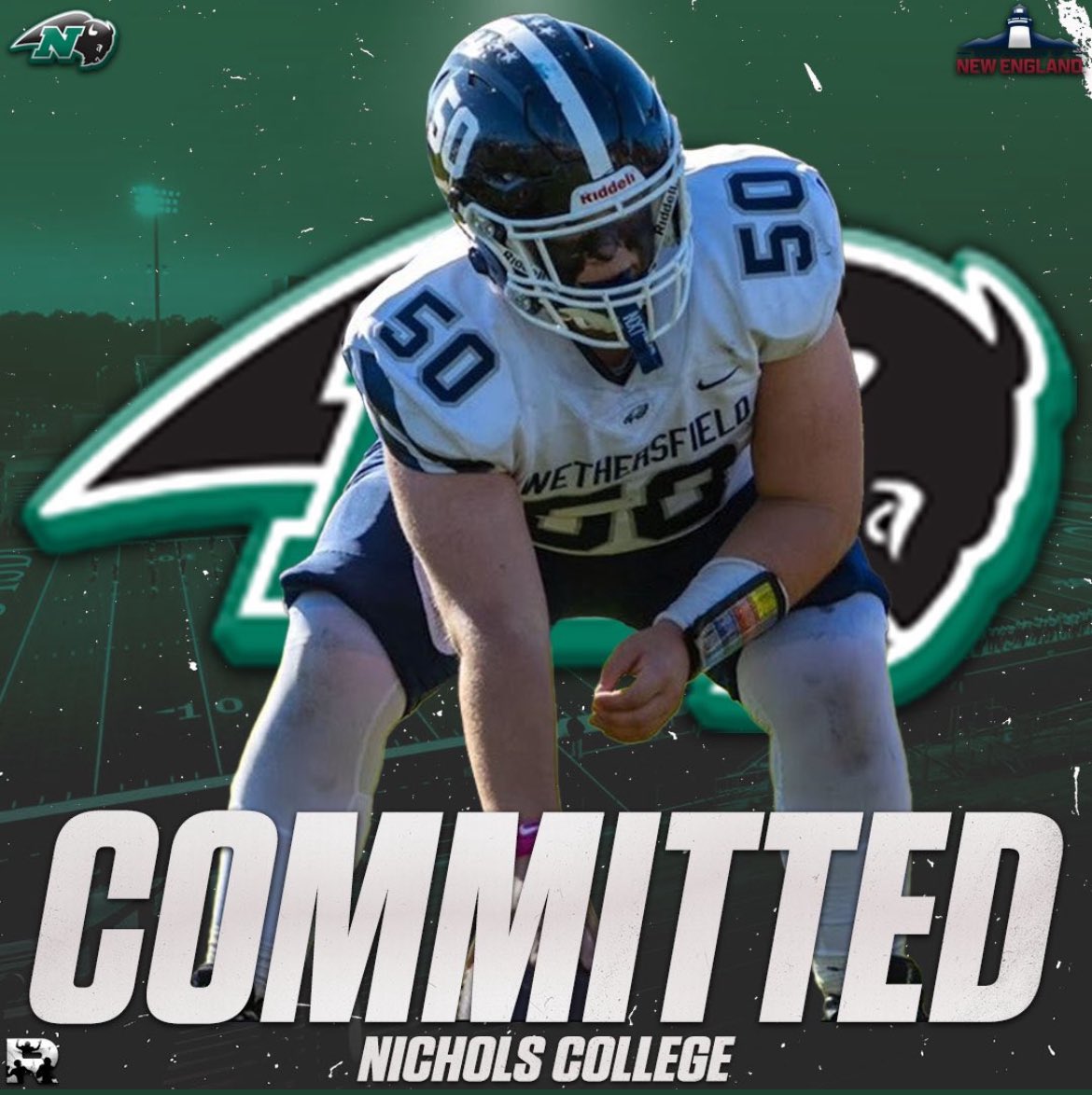 EverettMason50's tweet photo. Proud to announce l'll be continuing my academic and athletic journey at Nichols college. I would like to thank my Family and coaches for this journey. And can't wait for what's in store for my future. #rollbisons🦬 https://t.co/wD3XAYxOzx