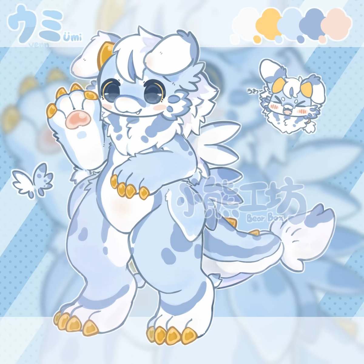 💙Little Sea Rabbit Dragon🐰Adoptober 🦋
.
❄️open❄️
.
Sb:30💲
mb：1💲
ab：80💲
.
.
<paypal or wise only>
#furry #furryart #kemono #kemono #art #artoftheday #artist #illustration #adopt #adoptable #oc #custom #Commission #ota #ffs #auction #adopts #adopta #fursona #furryadopt
