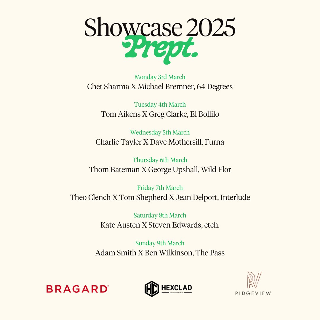 EtchFood's tweet image. For one night only, we’re teaming up with Kate Austen &amp;amp; @stevenXedwards to create an exclusive menu – raising funds for Prept. and their mission to bring food education to kids across the UK.

Save the date: Saturday 8th March 2025

prept.foundation/event/showcase…

#PreptShowcase #Prept