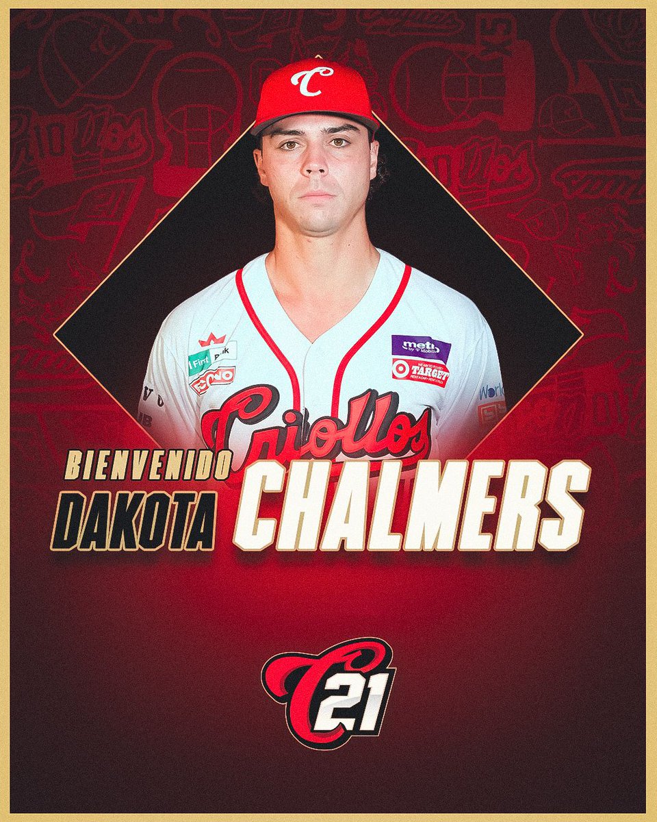 CriollosCaguas's tweet photo. Llegan nuevos importados 🚨

Se integran a nuestro equipo el lanzador derecho Dakota Chalmers y el infielder Devin Mann. Ambos cuentan con experiencia en triple A.

Como parte de los movimientos, quedó en libertad Richie Martin (INF) y fue inactivado Alejandro Rodríguez (C). https://t.co/bwSrOhP0XS