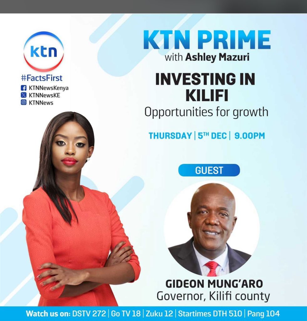 Tonight <a href="/GideonMungaroM/">Gideon M. Mung'aro, OGW</a> speaks to <a href="/Ashleymazuri/">Ashley Mazuri</a> on <a href="/KTNNewsKE/">KTN News</a>