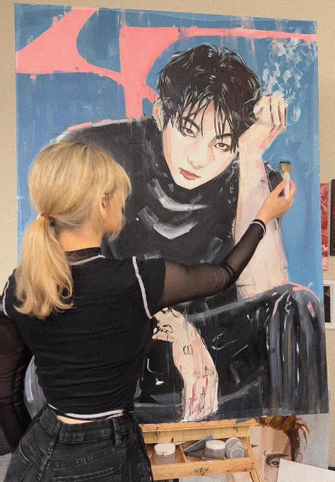 JUNG KOOK oil painting 