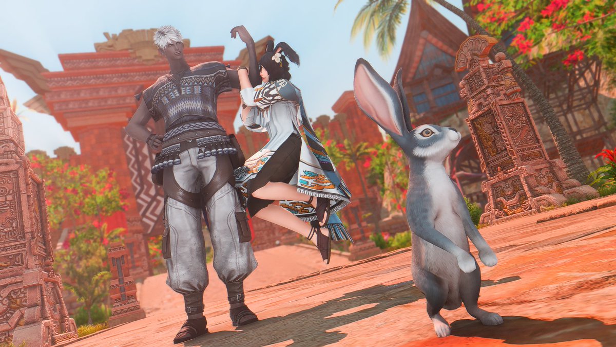 💪🐰 take me on a trip
#eorzeaphotos 
#elezen #Viera #maleviera