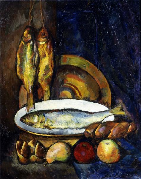 samanello's tweet photo. Title: Still Life with Fish الحباة الصامتة و (الأسماك)
Artist: Ilya Mashkov ايليا ماشكوف
Date: 1916
Style: Post-Impressionism ما بعد الانطباعية
Media: oil, canvas زيت على قماش
#Art #Paintings #Fishy #Smelly #PoliticalProjection #WarGames #NewWorldOrder #North #South #ConflictZone https://t.co/xTH2w4Sun1