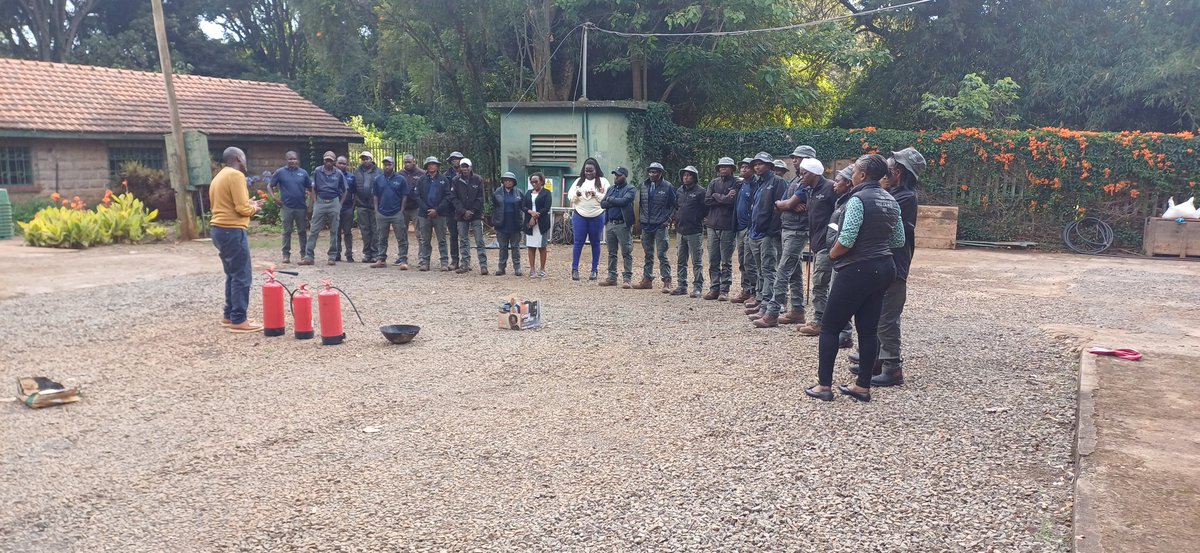 achini_daniel's tweet photo. A busy week for @CWGC Kenya team undergoing the statutory First Aid and Fire Safety training. https://t.co/R42Jn54s1i