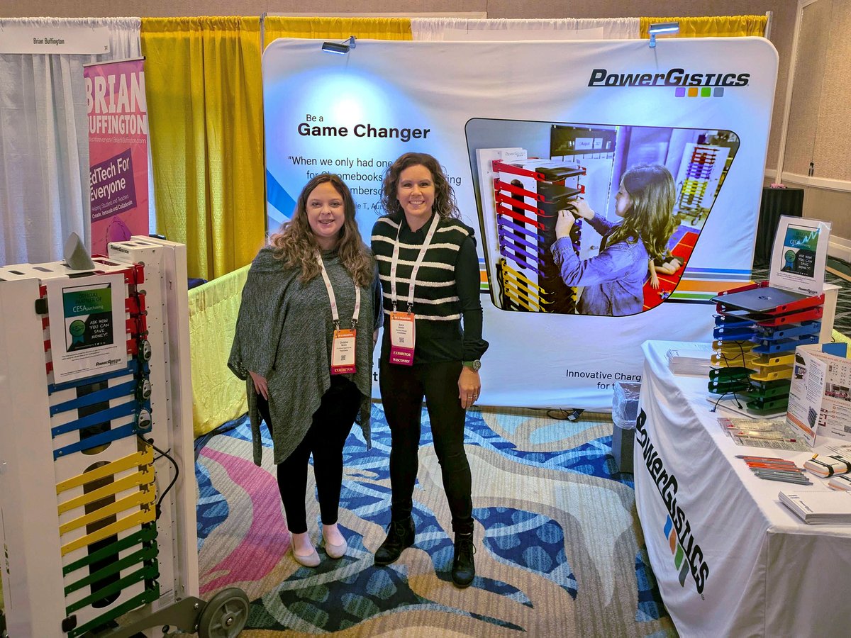 Hello from Orlando AESA! We're here until 5:30 EST :) #edtech #AESA #orlando #chargingstation #classroomtech #teachers