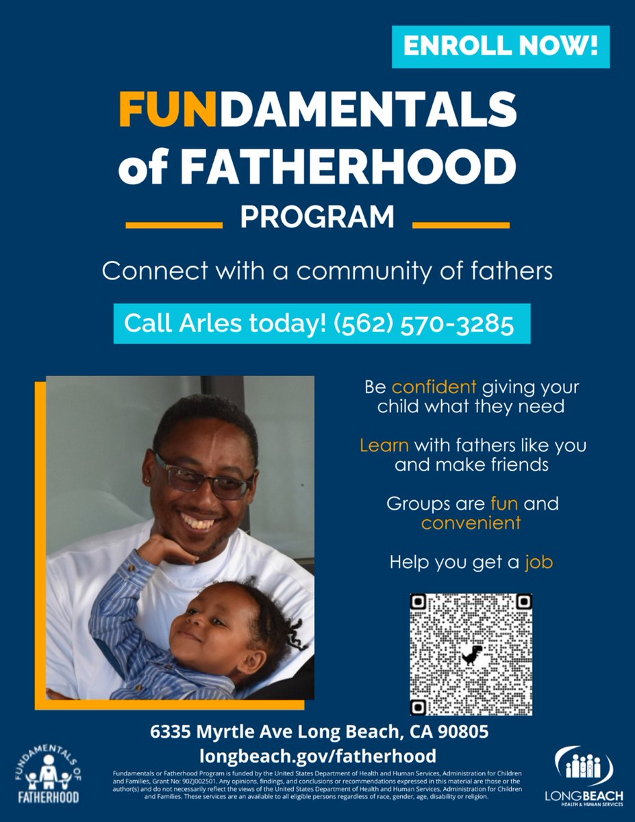 CSSDLA's tweet image. Calling all dads in SPA 8! Don't miss out on the FREE Nurturing Fathers Parenting Classes starting  12/12 📅 Register by 12/11 &amp;amp; and then join on Zoom for a fun &amp;amp; educational journey into the world of fatherhood! #FatherhoodLB #FathersMatter #PaternidadLB