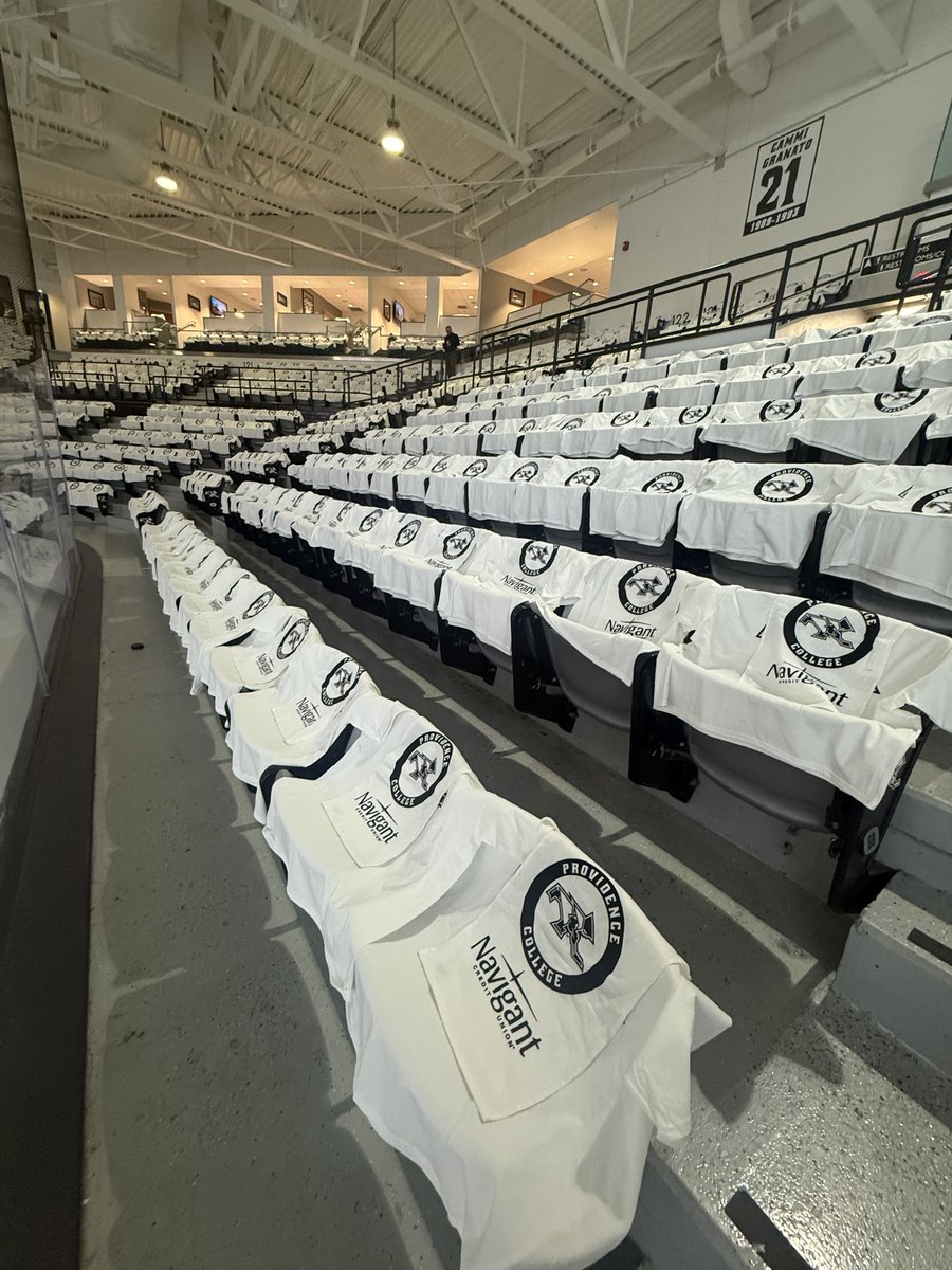 We want to thank <a href="/NavigantCU/">Navigant Credit Union</a> for sponsoring our Freeze-Out Game against Boston College! What great energy in Schneider Arena! <a href="/FriarsHockey/">PC Men's Hockey</a>