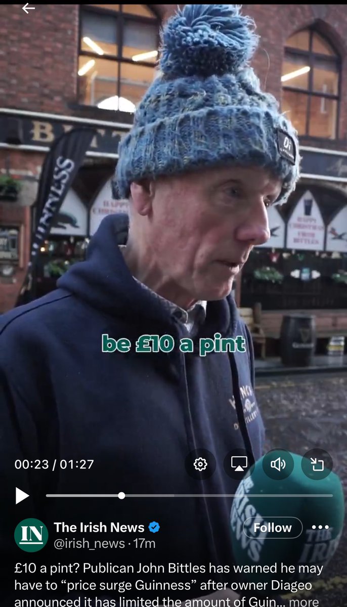 This muppet is threatening 10 quid a pint.  People are hanging on with their fingertips, as it is.  Best avoid his establishment.