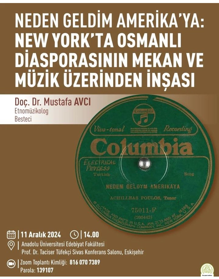 Hibrit olarak gerçekleştirilecektir. Zoom giriş bilgileri afiş üzerinde yer almaktadır.