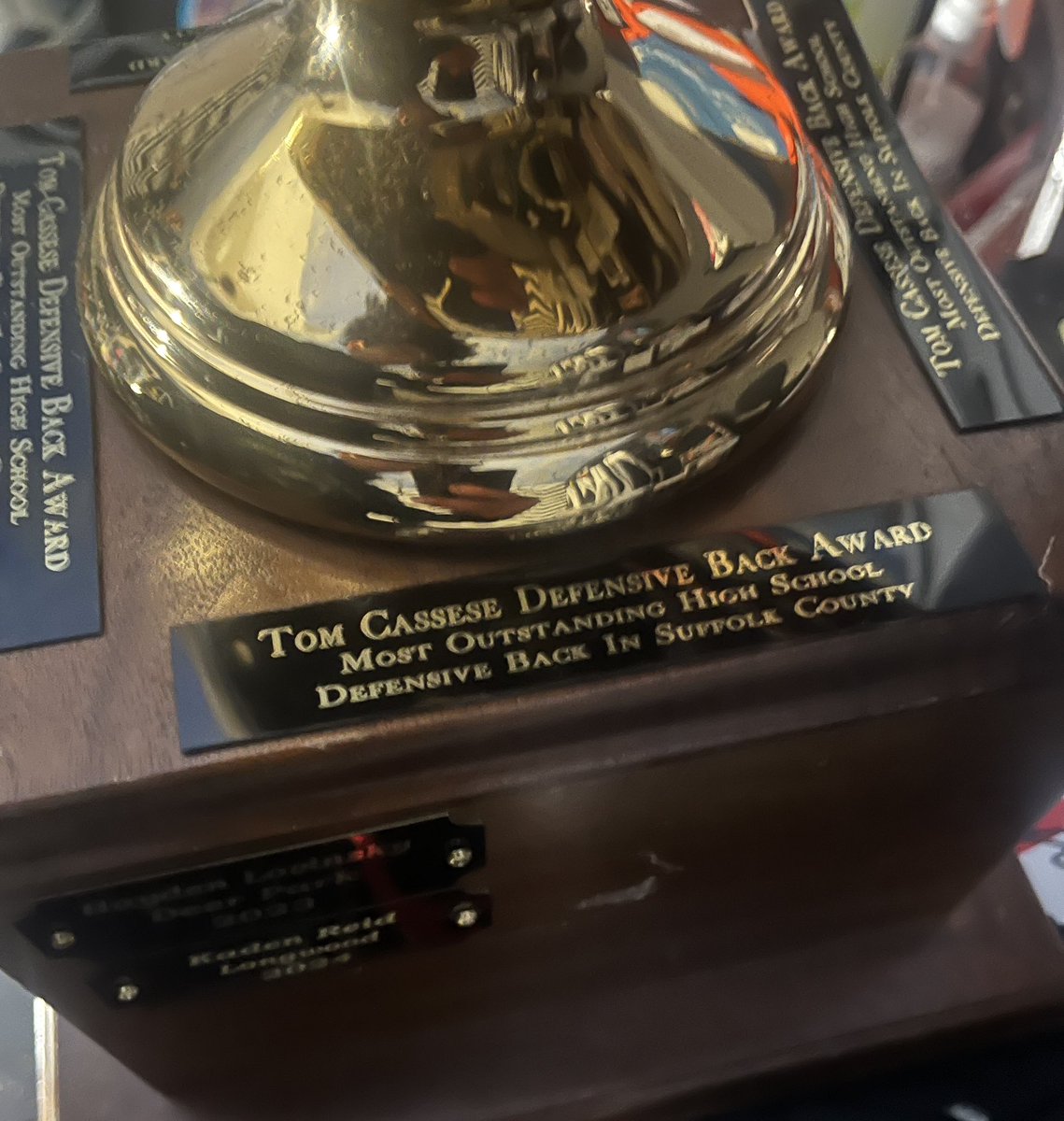 KadenReiddd's tweet photo. Honored&amp;Blessed to be awarded and chosen for the TOM CASSESE DEFENSIVE BACK AWARD(Most Outstanding defensive back)🙌🏽🏆Also being named First team All long-island by NewsDay,And being All Suffolk county https://t.co/QLESi1iQOj