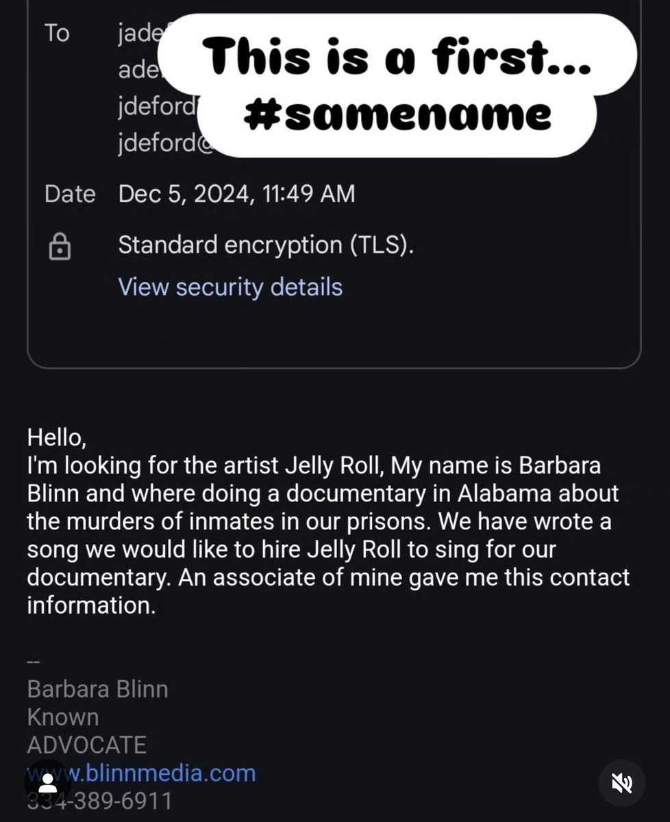 tback33's tweet image. Always get asked if I know we have the same name, but never been contacted thinking I'm @JellyRoll615