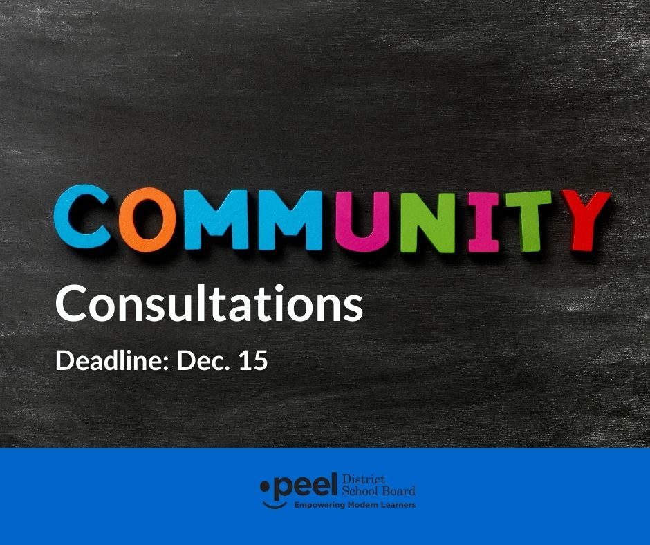 PeelSchools's tweet photo. All members of the PDSB community are invited to review and provide feedback on our draft board policies: 

Parent/Guardian and Public Inquiries Policy
Communications Policy
Hiring Practices Policy
Share your feedback through an online survey. 

Learn more: https://t.co/yMcuufpiQH