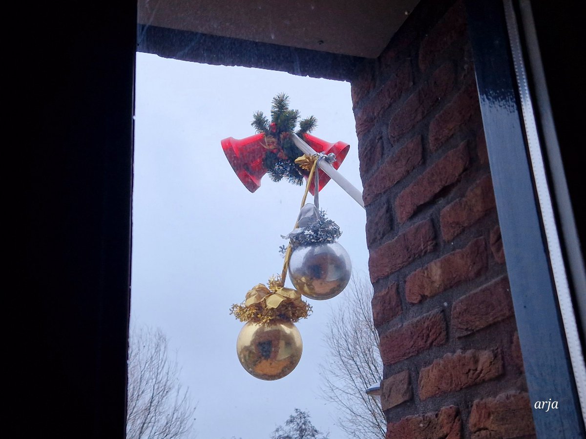 ArjaKastelein's tweet photo. #kerstversiering was een leuk idee, maar het gaat spoken hier ๐ณ, dus toch maar binnengehaald... #ondertussen in mijn #voortuin ๐ https://t.co/kjD17RNY1j