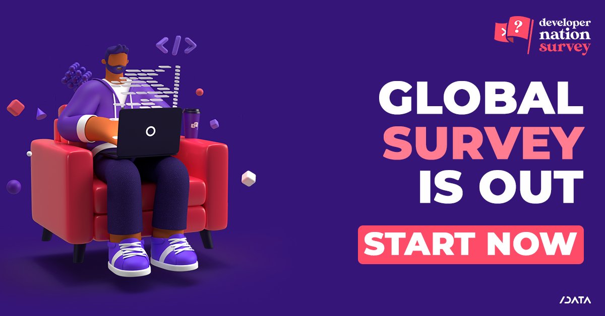 highflyer910's tweet image. How many #programminglanguages are you good at? Take the new #developersurvey for a chance to win new gear! 🙃👩🏽💻
#Javascript #java #Python #Csharp #PHP #Kotlin #Swift #Lua
survey.developernation.net/name/dn29/bran…
