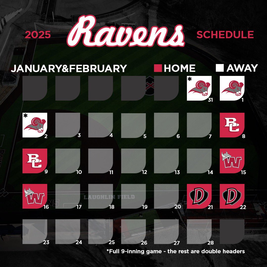 RavenBaseball's tweet photo. 🚨2025 SCHEDULE ALERT!🚨

@NAIABall @HeartSportsNews https://t.co/tQHNBDNVBm