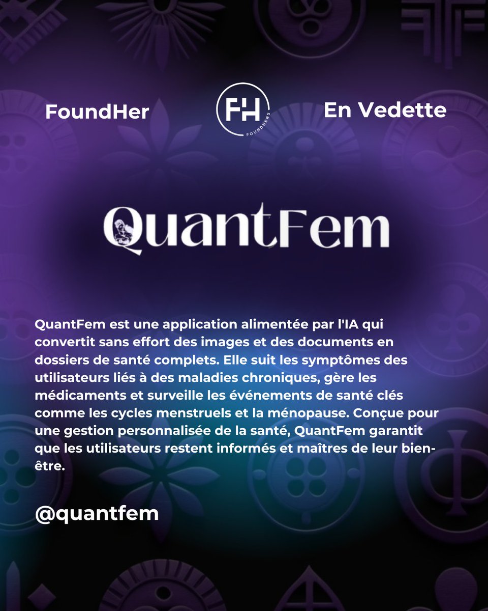 QuantFem est une appli IA qui convertit images et documents en dossiers santé. Elle suit les symptômes chroniques, gère les médicaments, et surveille les cycles et la ménopause. Conçue pour une santé personnalisée, elle aide les utilisateurs à rester informés et en contrôle.