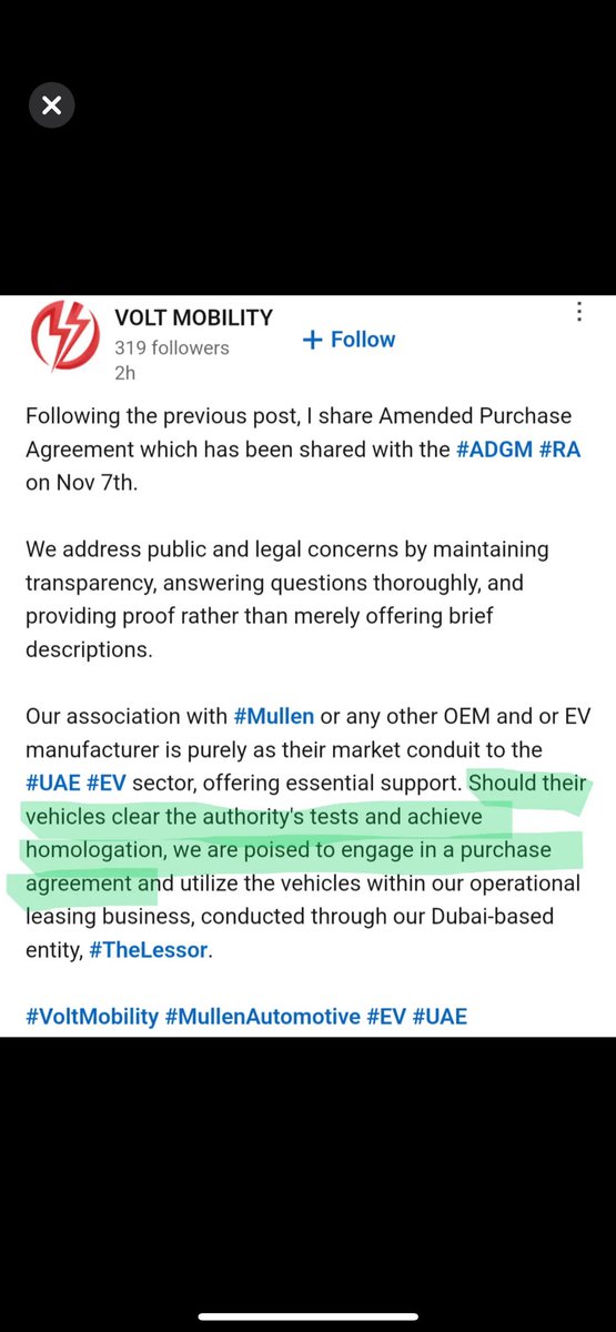 malibu_rum67's tweet photo. $MULN #MULN … Thanks for the update 🤗 #VoltMobility #The Lessor https://t.co/oVPx015e41