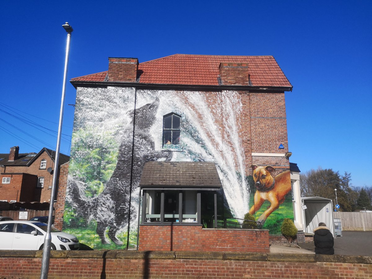 PaulCurtisArty's tweet photo. I had the great honour of officially opening the new art centre at @PrimaryGrove in New Ferry, #Wirral.
I talked the pupils through some of the secrets of painting #murals & we discussed all the #StreetArt I have painted in #NewFerry (18 in total)
#artcentre #paulcurtis #art https://t.co/wqkm1IuSpb