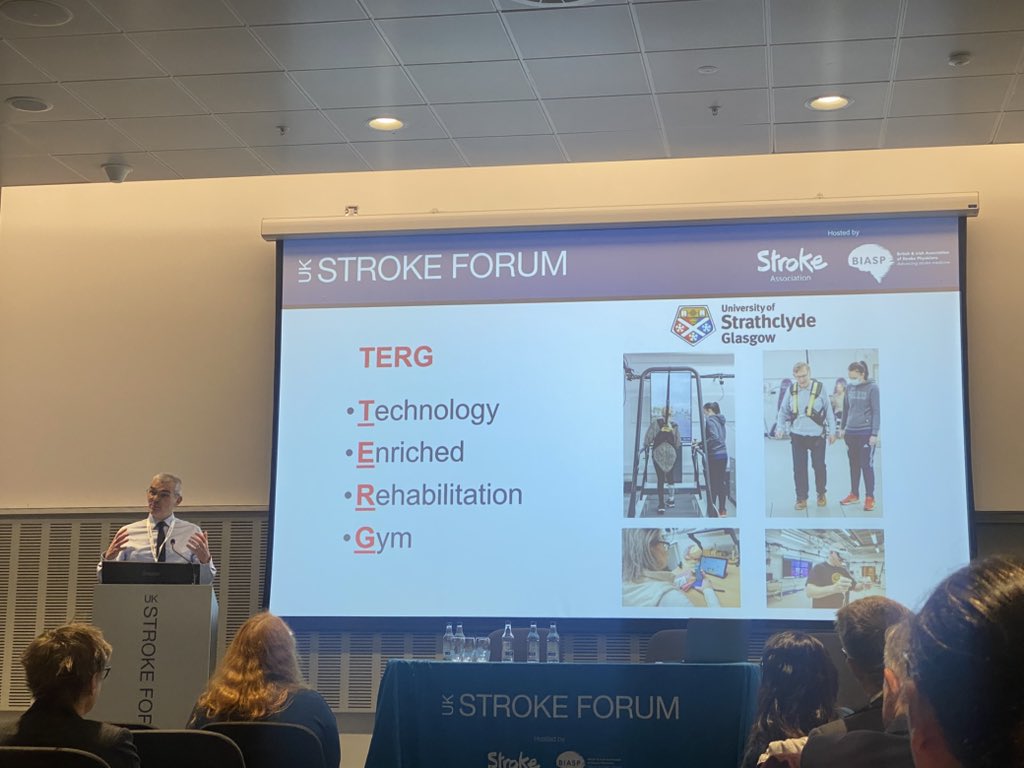 It was a great pleasure to attend #UKSF24 in Liverpool with an amazing research team, Andy Kerr <a href="/StrathBiomedEng/">Biomed Engineering</a> ,<a href="/CoCreationRehab/">Co-Creation Centre of Rehabilitation Technology</a> @GillianMSweeney  <a href="/NHSLanarkshire/">NHS Lanarkshire</a> and <a href="/LAMRollins/">Lesley Rollins</a> <a href="/StrathHaSS/">Strathclyde Humanities & Social Sciences</a> , presenting their work on the main stage 💪 well done 👏
