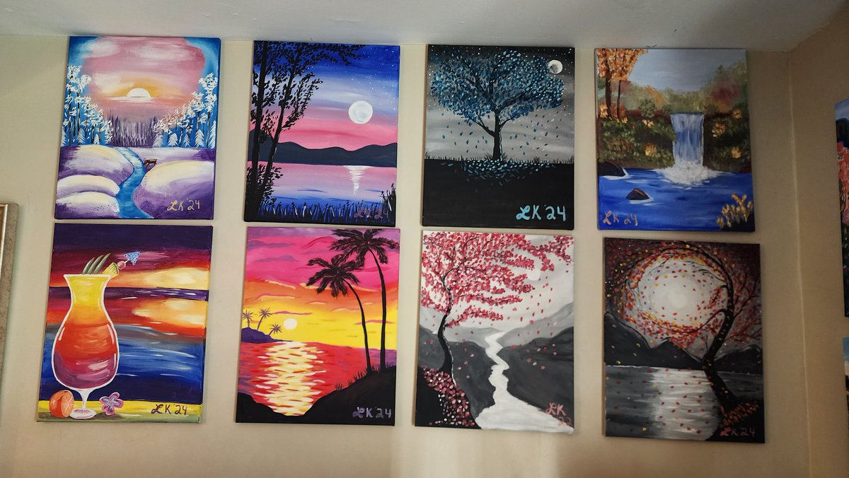 eliezrah's tweet photo. I love painting trees, and this one was so much fun! @paintingtogogh #PaintingToGogh #WhisperingWinds #Trees #PaintingTrees #PaintingIsFun🎨🖌 #Painting🎨 https://t.co/Ocw3JxcYOp