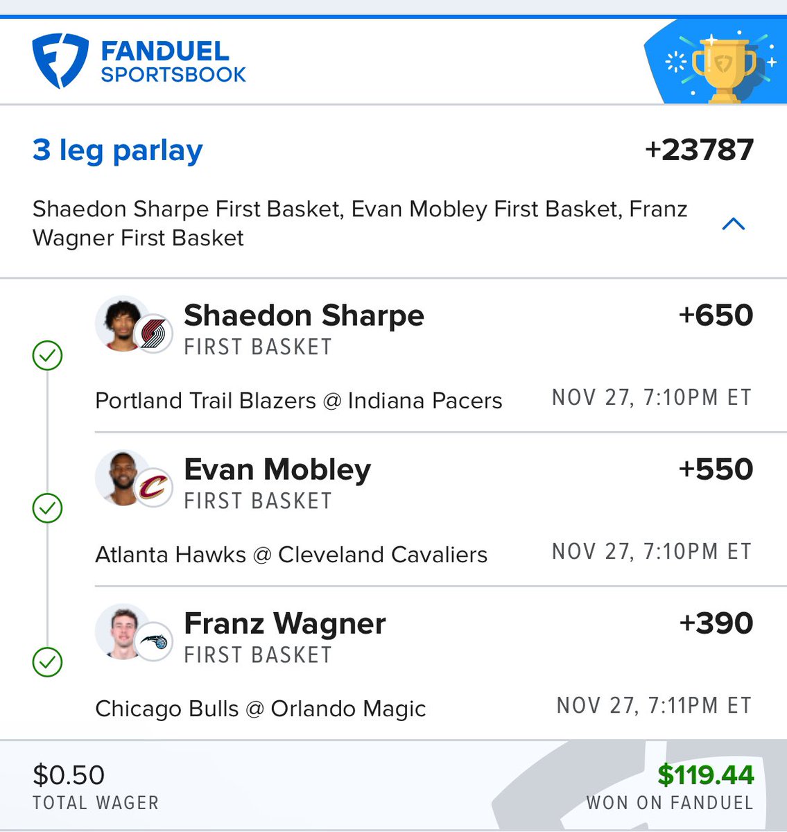 MoniqueTrevon's tweet photo. First basket is becoming so easy for me ! Watch me hit a 4 man .. or even 5 lol well I hope so I’m still learning and fr is saving my ahhhh ! lol 😆 #sportsbetting https://t.co/WNypzFjp0y