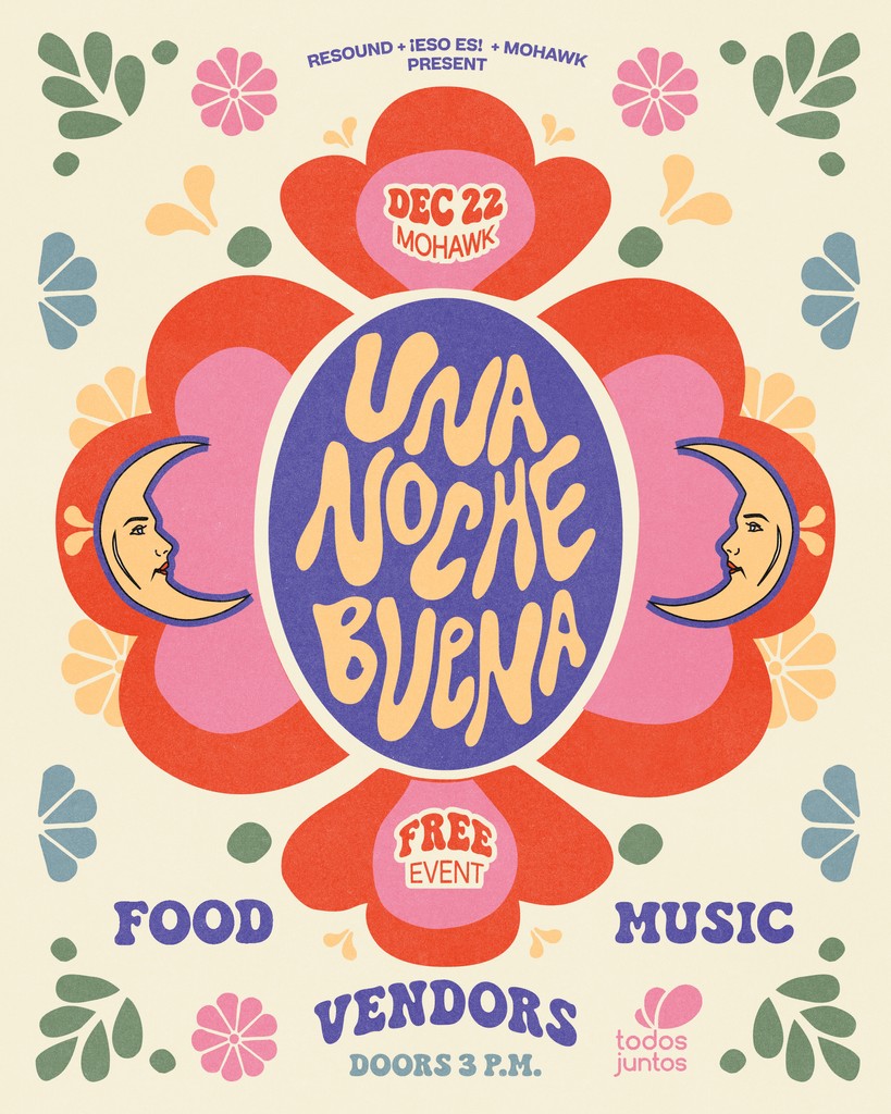 Amiguis! We have a whole ¡Eso Es! weekend planned at Mohawk 💌⁠ Join us for Bidi Bidi Banda's farewell show on 12/21 and come shop local at our Una Noche Buena Mercado on 12/22. 👛 This event is free with a suggested donation of $5 that will be going to <a href="/todosjuntoslc/">Todos Juntos</a> ✨️
