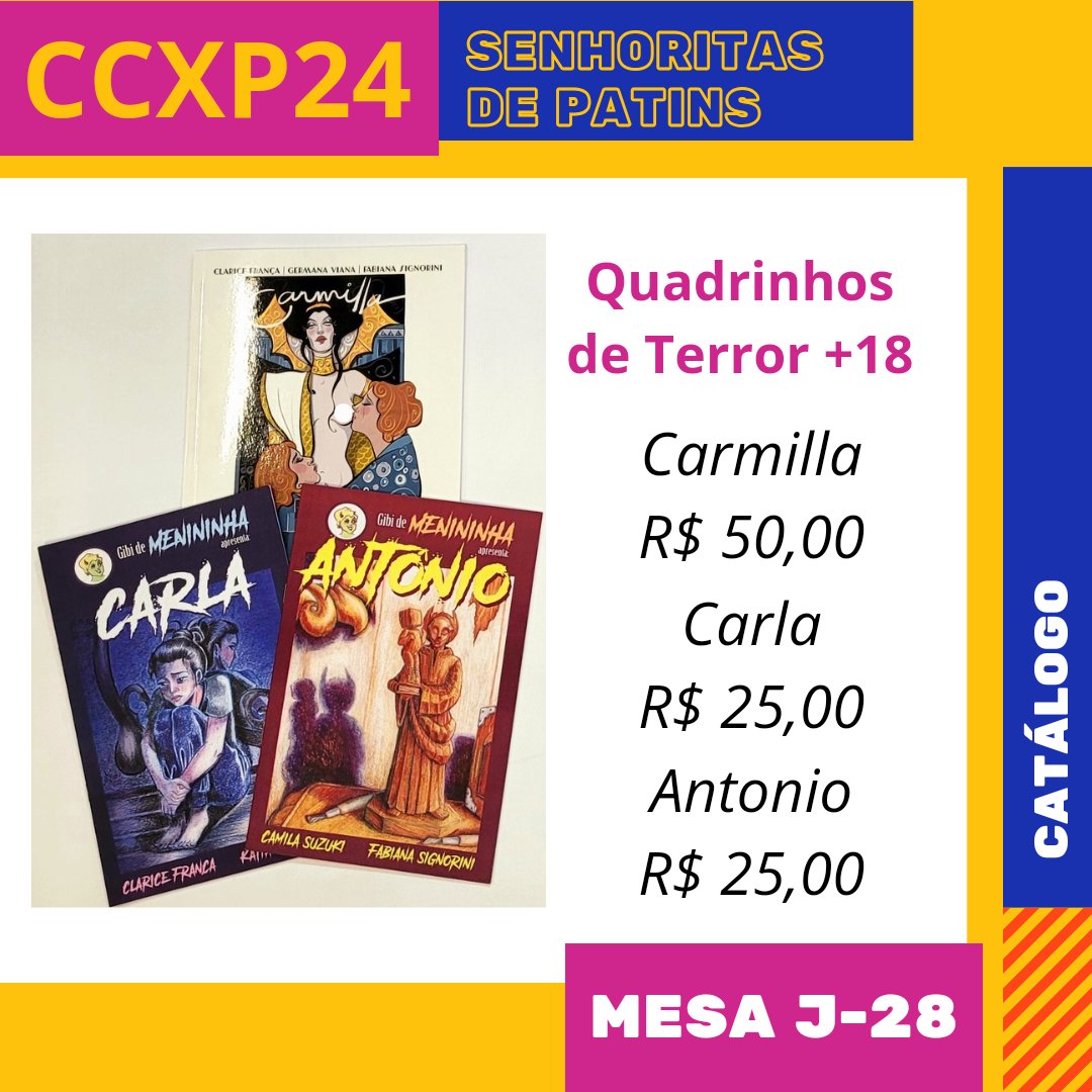 Fabiana Signorini CCXP24 mesa J28 tweet media