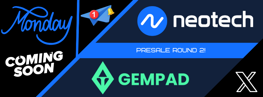 NeoTech_Ai's tweet photo. 🔥 Missed Round 1? Don’t miss Round 2!

👉 https://t.co/v3sGvhTNG7

🚀 The first $NEOT presale round closed 28 hours early at a $4M market cap. Now it’s your chance to join one of the most hyped utility projects this season, NeoTechAi! 

🔔 Round 2 Starts Monday
Entry at a $5.5M FDV market cap. Be ready to secure your spot and join the Web3 revolution!

🔗 Learn more: https://t.co/pfCBOS2Ac5
#NeoTechAI #CryptoPresale #GemPad