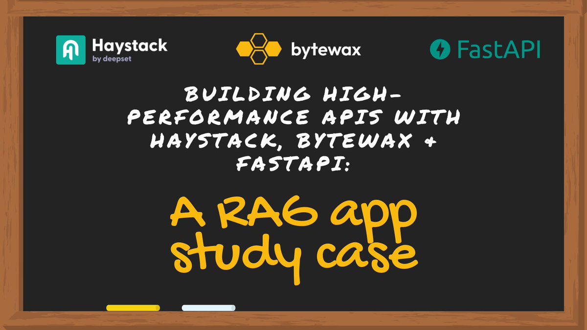 𝙁𝙤𝙧𝙜𝙚𝙩 𝙤𝙪𝙩𝙙𝙖𝙩𝙚𝙙 𝙗𝙖𝙩𝙘𝙝 𝙥𝙧𝙤𝙘𝙚𝙨𝙨𝙞𝙣𝙜—𝙮𝙤𝙪𝙧 𝙍𝘼𝙂 𝙬𝙤𝙧𝙠𝙛𝙡𝙤𝙬𝙨 𝙙𝙚𝙨𝙚𝙧𝙫𝙚 𝙗𝙚𝙩𝙩𝙚𝙧.

🧐 Laura Funderburk, our expert on all things RAG, has written a detailed step-by-step blog on creating real-time APIs using Bytewax, <a href="/Haystack_AI/">Haystack</a> , and