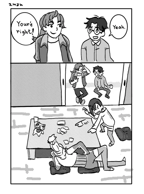 Jiji-chan(transfem) &amp; Okarun's conversation about "being enough" (2/2) 