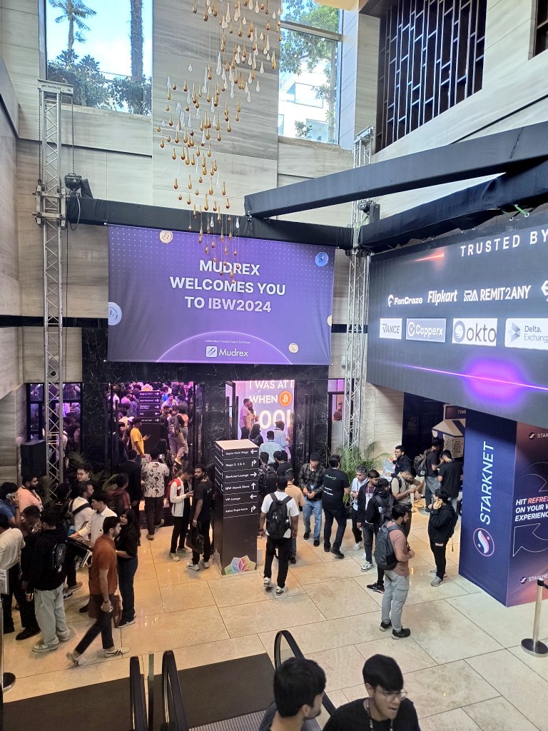 heyitsme_aditya's tweet image. "At #IndianBlockchainWeek 2024, the energy was electric.
Attended insightful conferences, exchanged ideas with brilliant minds, grabbed some cool merch... and then,  #Bitcoin hits $100K ! 
What a day to be here! 🚀#IBW2024
#Aptos
#Polygon