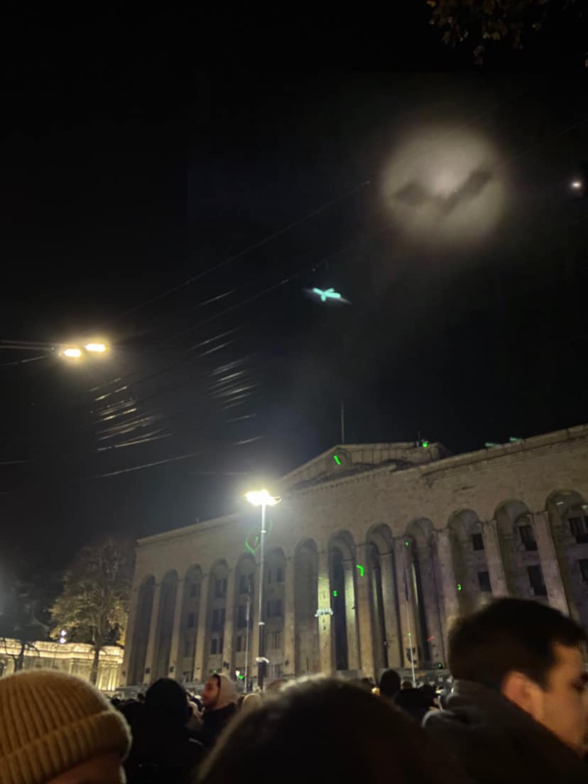 protesters in tbilisi georgia call for special backup