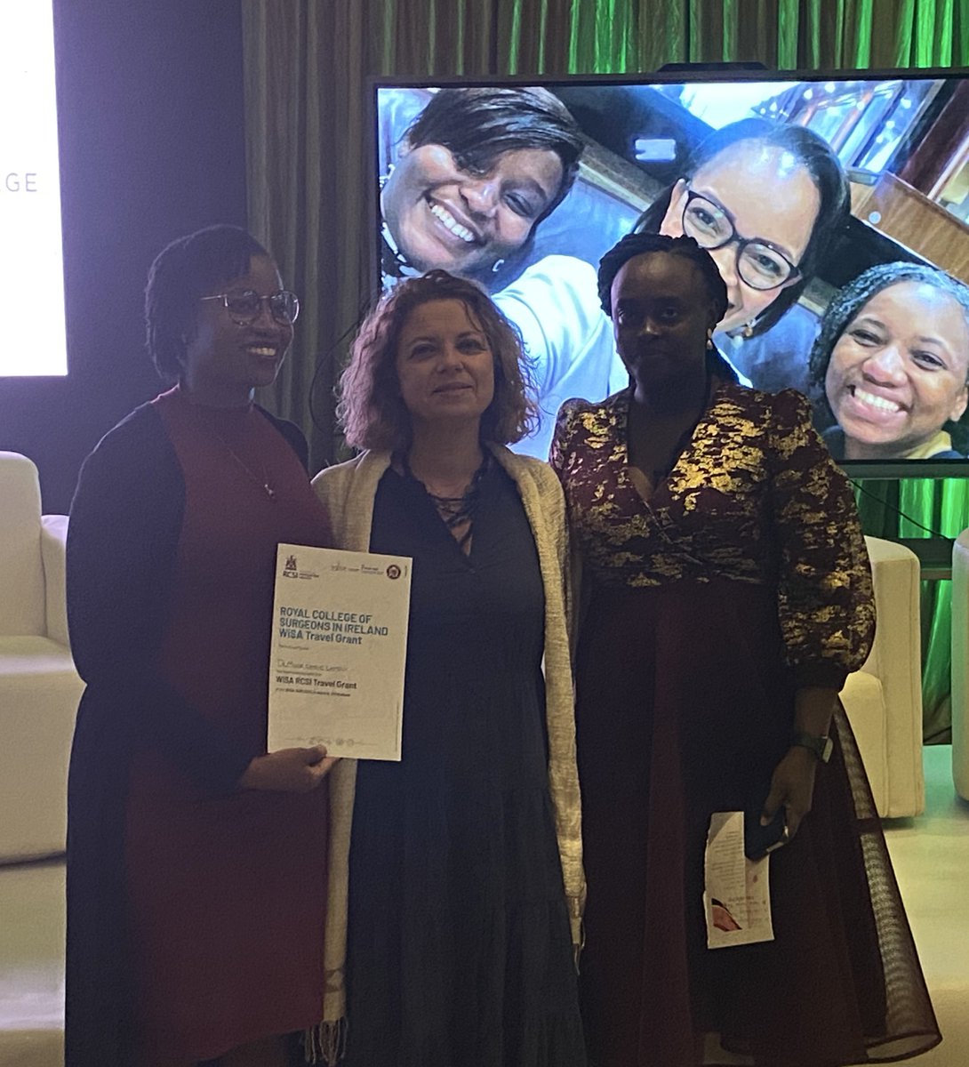 Congratulations to Dr Muhia Natalie Wambui on being awarded the WiSA RCSI Travel Grant at the <a href="/WomenSurgAfr/">WomenInSurgeryAfrica</a> AGM 2024!! 

#globalsurgery

<a href="/RCSI_Irl/">RCSI</a> <a href="/cosecsa/">COSECSA</a> <a href="/Irish_Aid/">Irish Aid</a>