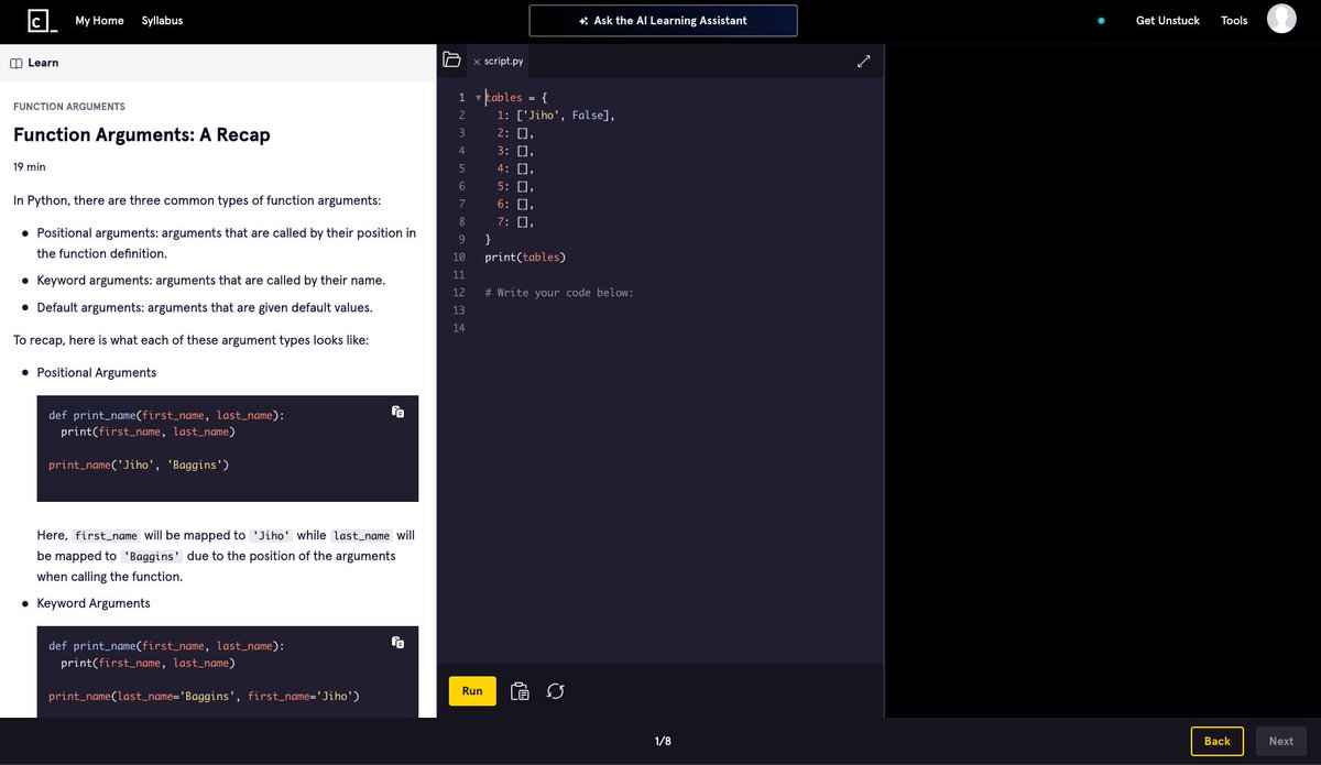 tobymarshman's tweet image. Recently made the change from learning new languages with video courses to #Codeacademy - has really sped up the learning process. Unlike video courses it has an IDE right next to the course content to write and run practice code