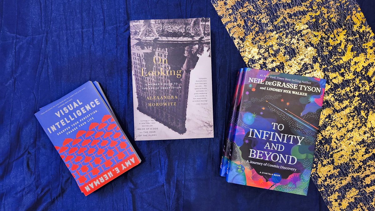 At #GeoGala, the Arthur C. Lundahl-Thomas C. Finnie Lifetime Achievement Recipient selects books to share at our tables. Here are Kevin O' Connell's picks:

"Visual Intelligence" by <a href="/AmyHermanAOP/">Amy Herman</a> 
"On Looking" by Alexandra Horowitz
"To Infinity and Beyond" by <a href="/neiltyson/">Neil deGrasse Tyson</a>