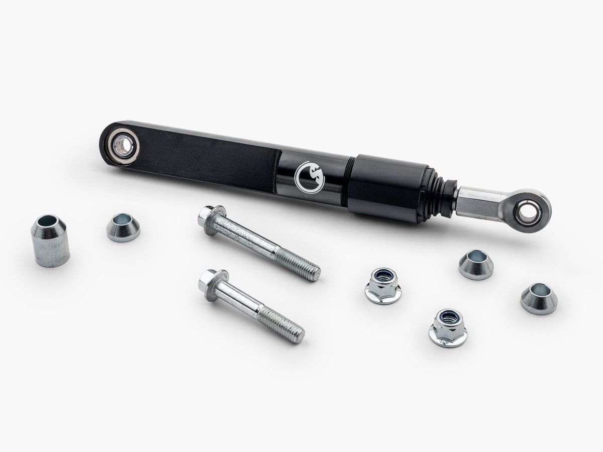 superatvtweet's tweet photo. π¨ You like to cruise through winding trails and over whoops. But when you put the pedal down, you can lose control fast. Keep your #UTV in contact with the ground and get better control with #SuperATVβs #Honda #TalonR Sway Bar Shock. It replaces a sway bar link with a shock-absorbing link that allows your suspension to articulate better. It lets you corner hard without rolling your Talon. ππ