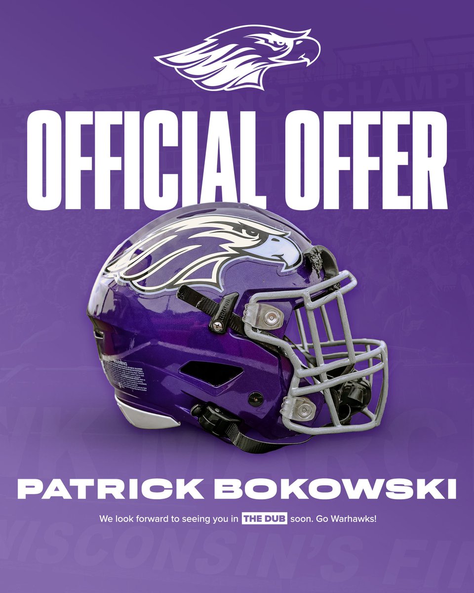 Patrick Bokowski (@bokowskipatrick) on Twitter photo After meeting with <a href="/CoachBSmithback/">Blake Smithback</a> I am very thankful to say I have received another offer to be able to play football and my first opportunity to play Tight End! I can’t wait to get back on campus for my official visit!! <a href="/WarhawkFootball/">Warhawk Football</a> <a href="/Mr_Nellis/">Joel Nellis</a> <a href="/CoachIverson/">Clay Iverson</a> <a href="/MJ_NFLDraft/">Mark Johnson</a> After meeting with <a href="/CoachBSmithback/">Blake Smithback</a> I am very thankful to say I have received another offer to be able to play football and my first opportunity to play Tight End! I can’t wait to get back on campus for my official visit!! <a href="/WarhawkFootball/">Warhawk Football</a> <a href="/Mr_Nellis/">Joel Nellis</a> <a href="/CoachIverson/">Clay Iverson</a> <a href="/MJ_NFLDraft/">Mark Johnson</a>