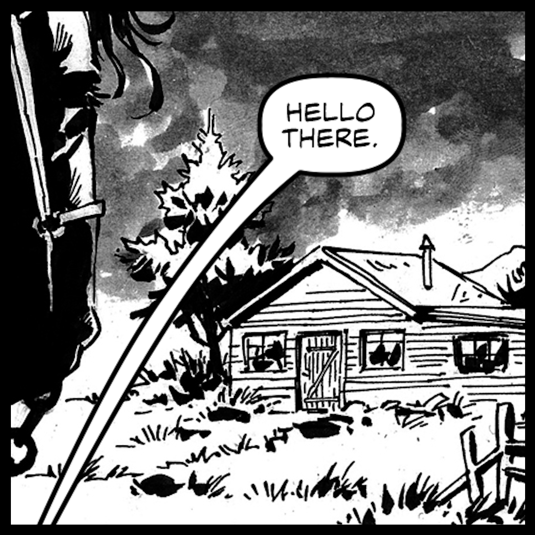 alltrueoutlaw's tweet photo. Five absconders come across an abandoned shack in the Minnesota hills.

Read “Horror on Hogger Hill” on https://t.co/a2XjptL0Ae right now!

This comic was previously published by @ALTERNACOMICS  some years back

Writer: @jamilscalese 
Artist Claudio Muñoz
Letterer Nikki Powers https://t.co/456TXl7gQV